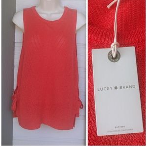 NWT Lucky Brand Knitted Sleeveless Top Tunic Size S